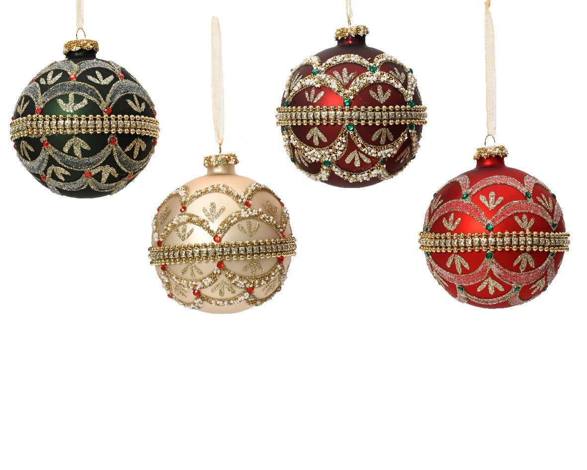 Palline natale 10cm diametro, 2 pezzi, 4 colorazioni disponibili kaemingk Palline natale 10cm diametro, 2 pezzi, 4 colorazioni disponibili kaemingk